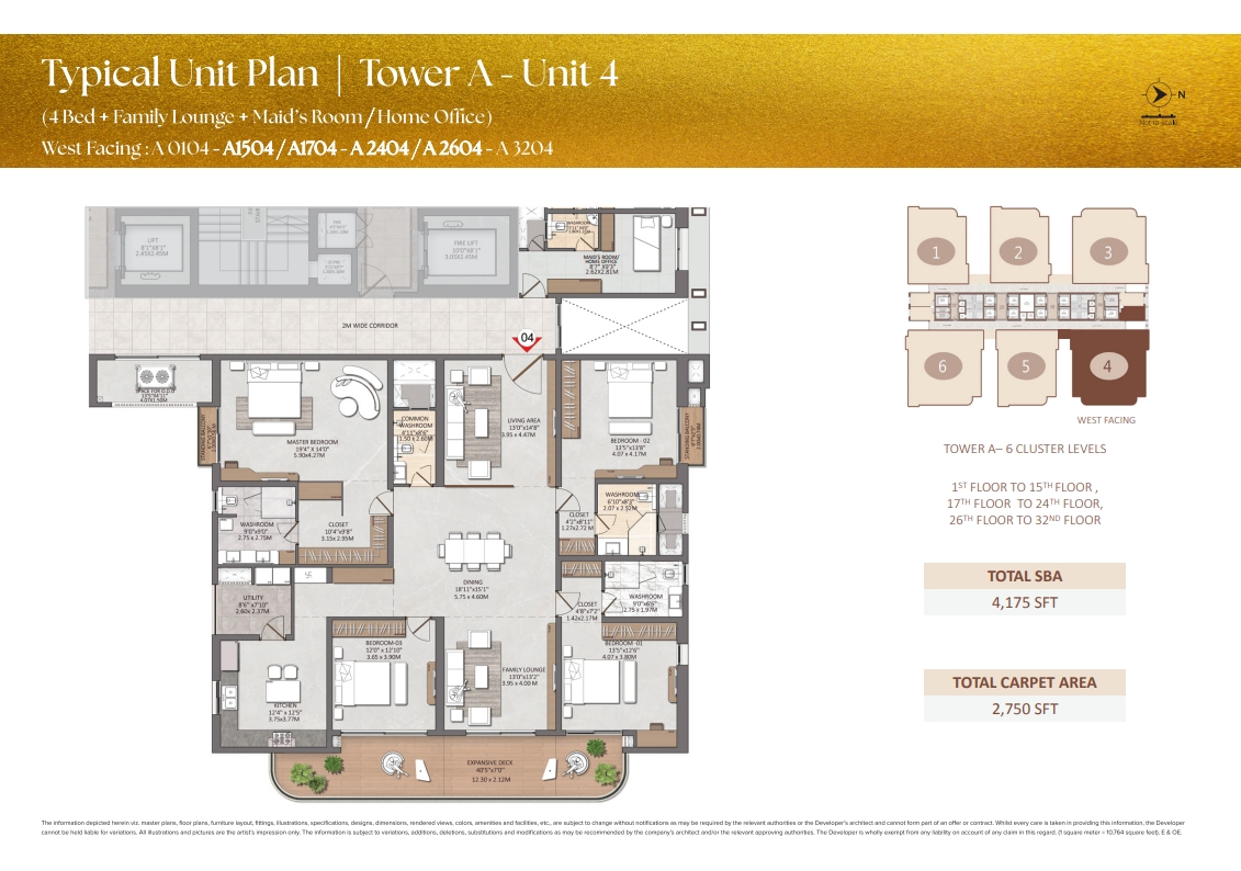 Floor plan for Brigade Neopolis Hyderabad