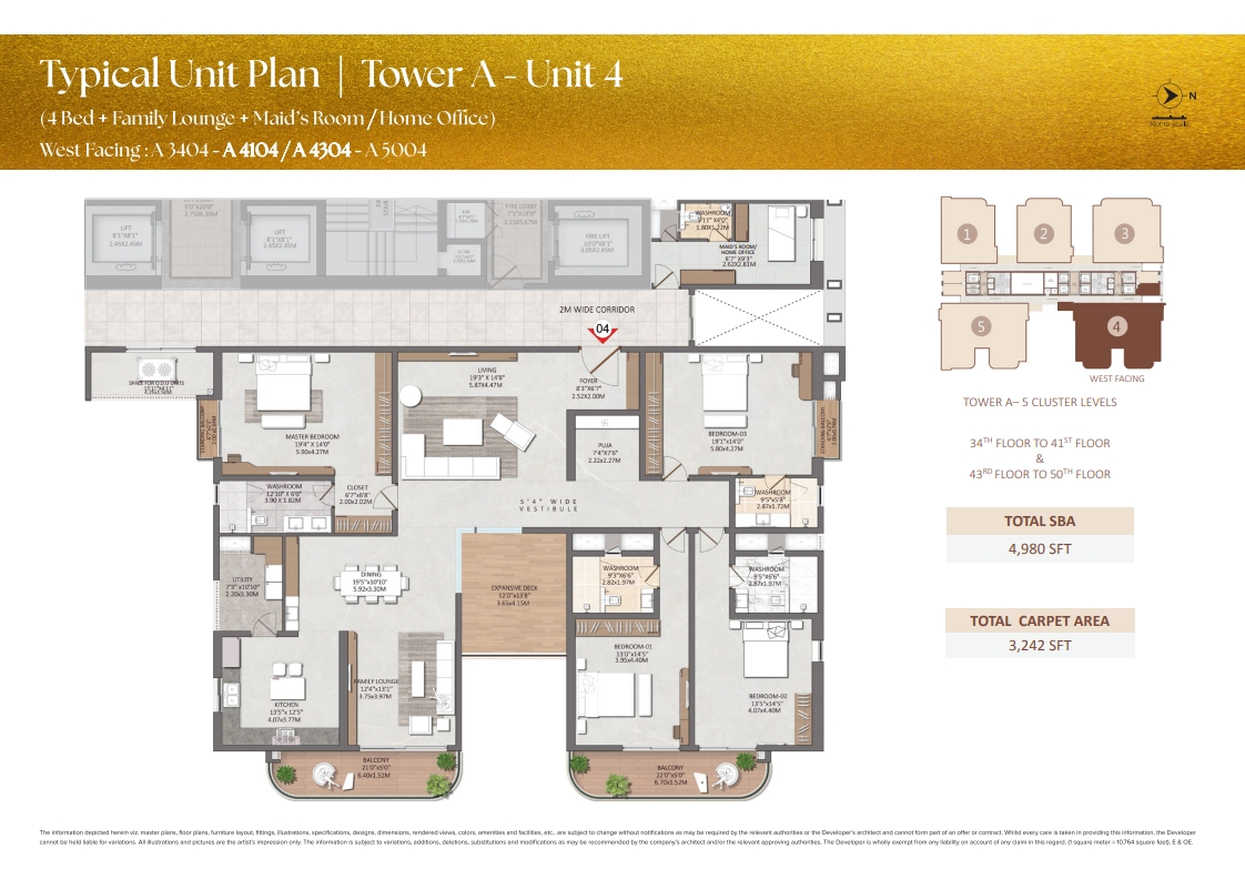 Floor plan for Brigade Neopolis Hyderabad