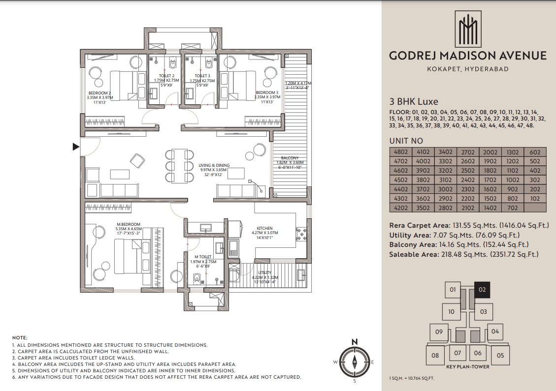 Floor plan for Godrej Madison Avenue