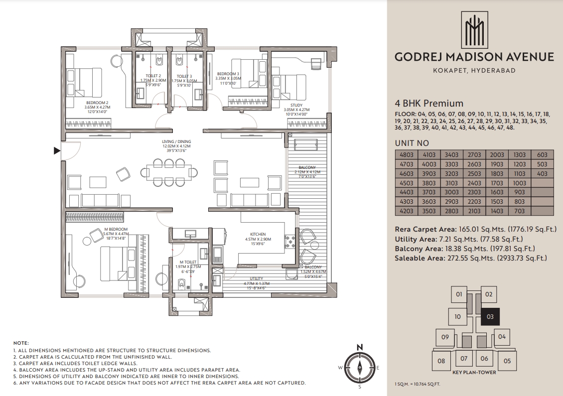 Floor plan for Godrej Madison Avenue