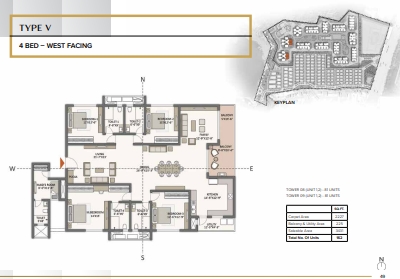 Floor plan for Prestige City Hyderabad