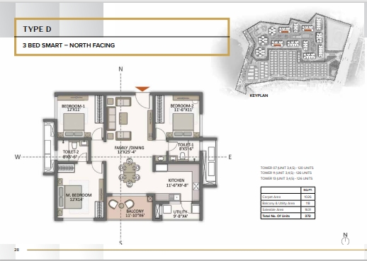 Floor plan for Prestige City Hyderabad